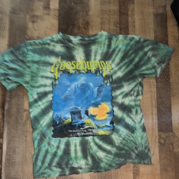 Other - Spooky Vintage Vibe Men's XL Goosebumps Tie-Dye Graveyard T-Shirt"